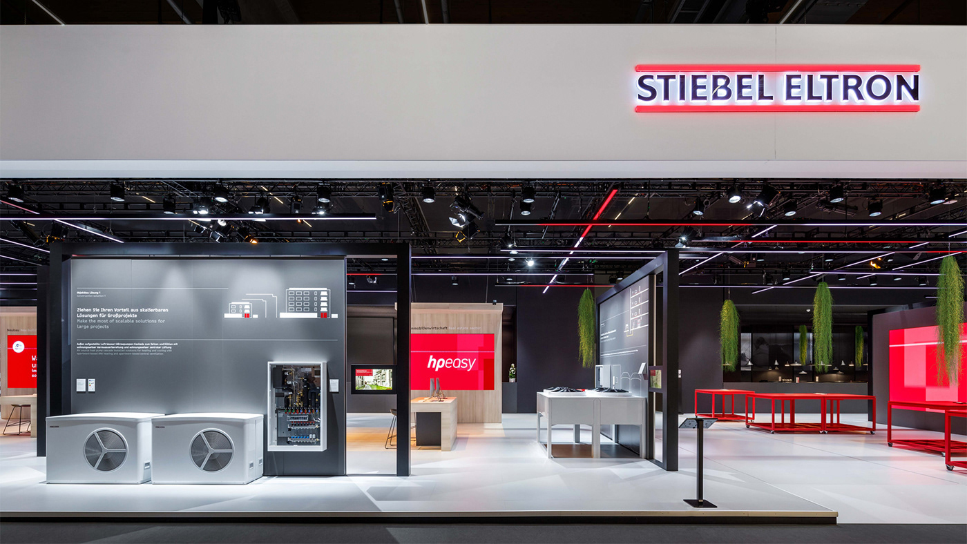 general view of the booth Stiebel Eltron on ISH 2023