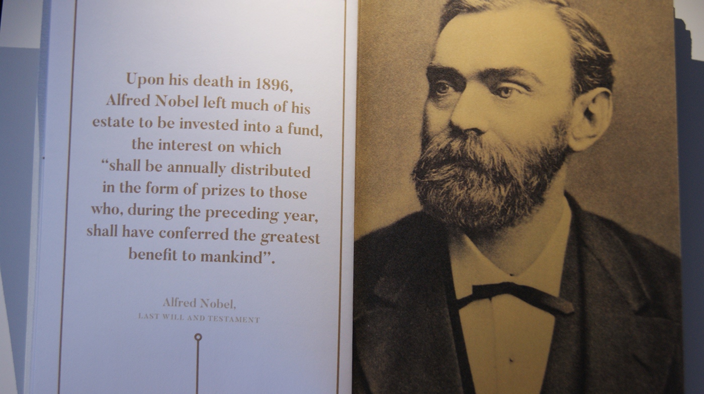 istd international society of Typographic designers the winner is nobel Alfred Nobel Nobel Prize physics type