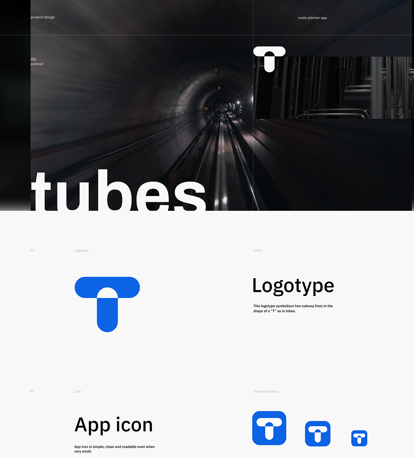 public Transport app subway map minimal clean logo Logotype product