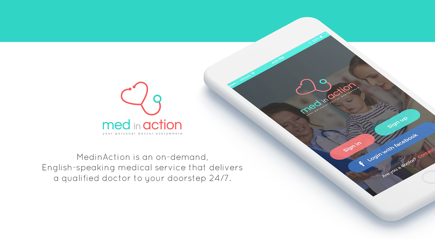medinaction medicine Pharma doctor app mobile ux UI app design