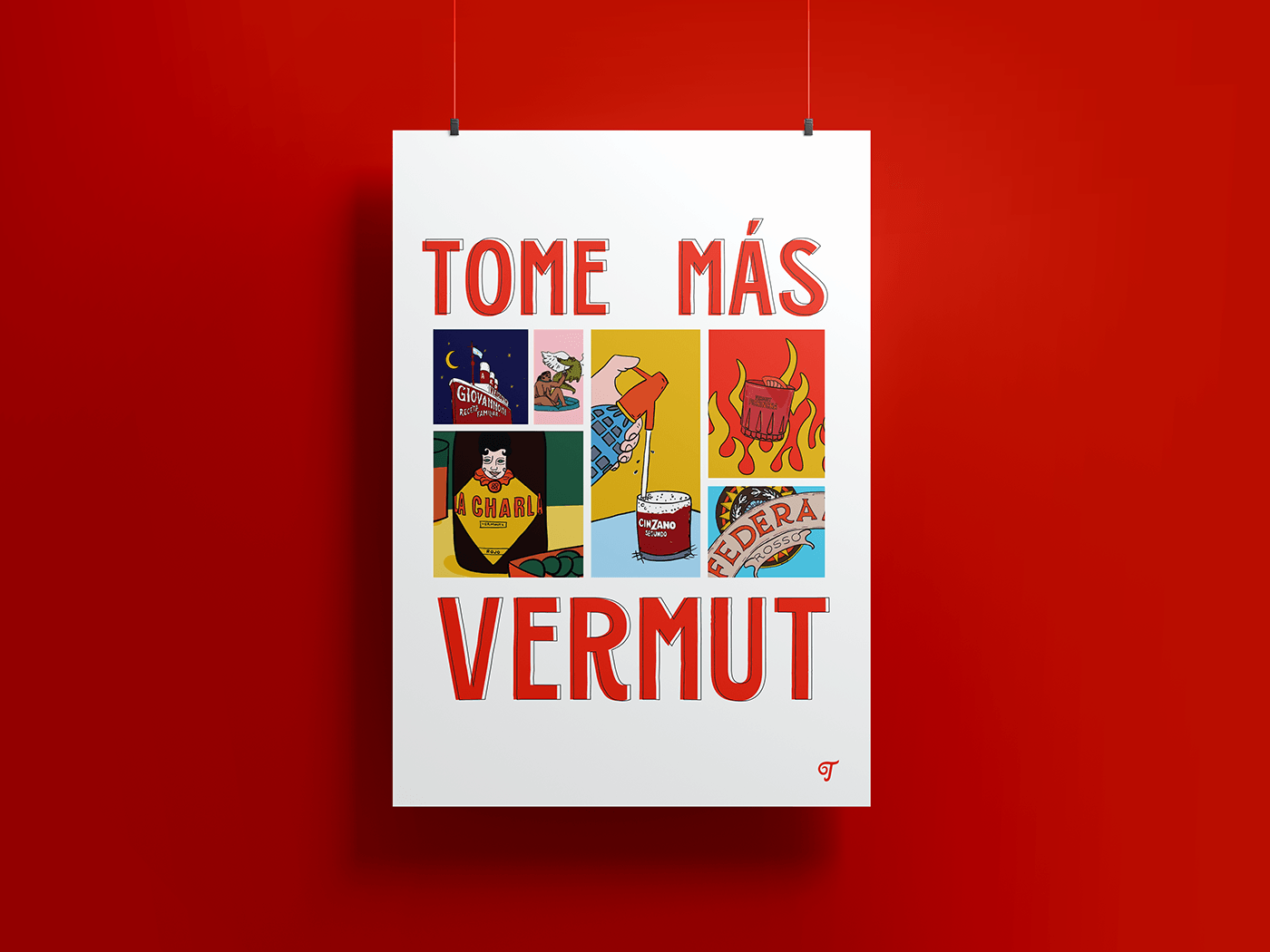 vermut Vermouth vermuteria ILLUSTRATION  Drawing 