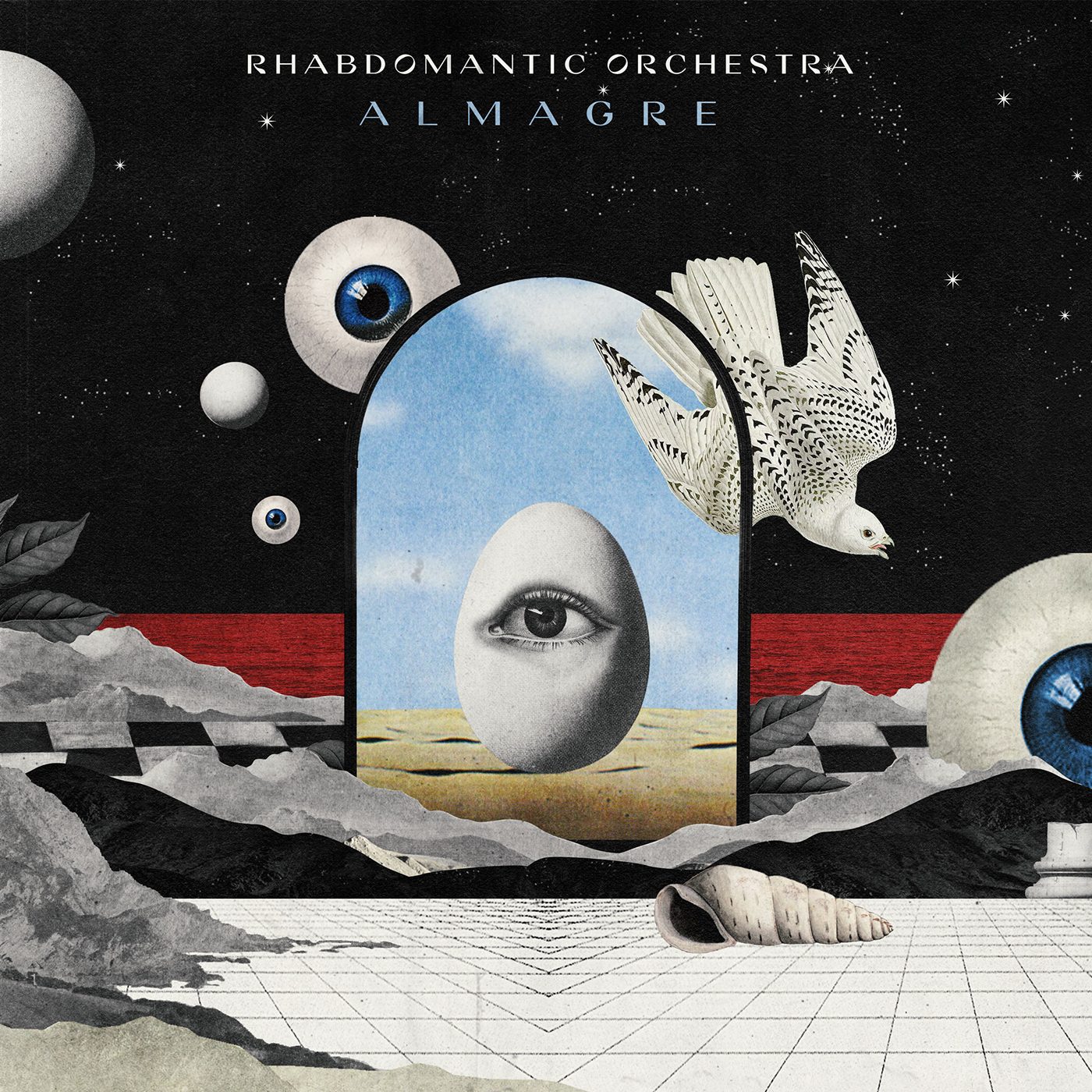 Album blackart  collage cover digitalart music Music cover Mystic orchestra vinyl
