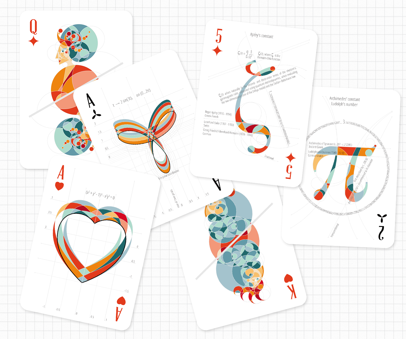 mathematics math constants Playing Cards deck science game