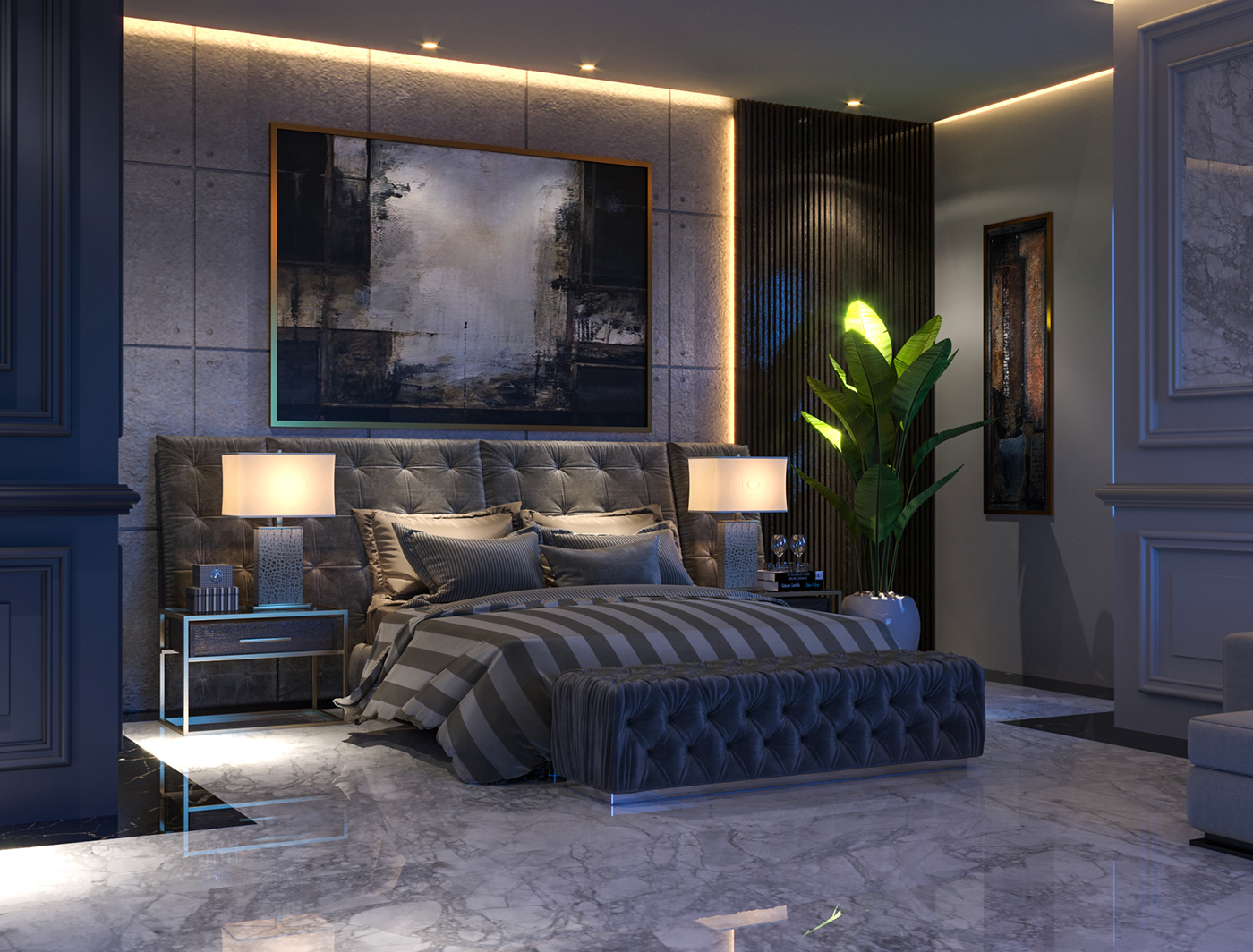 Luxury Bedroom on Behance