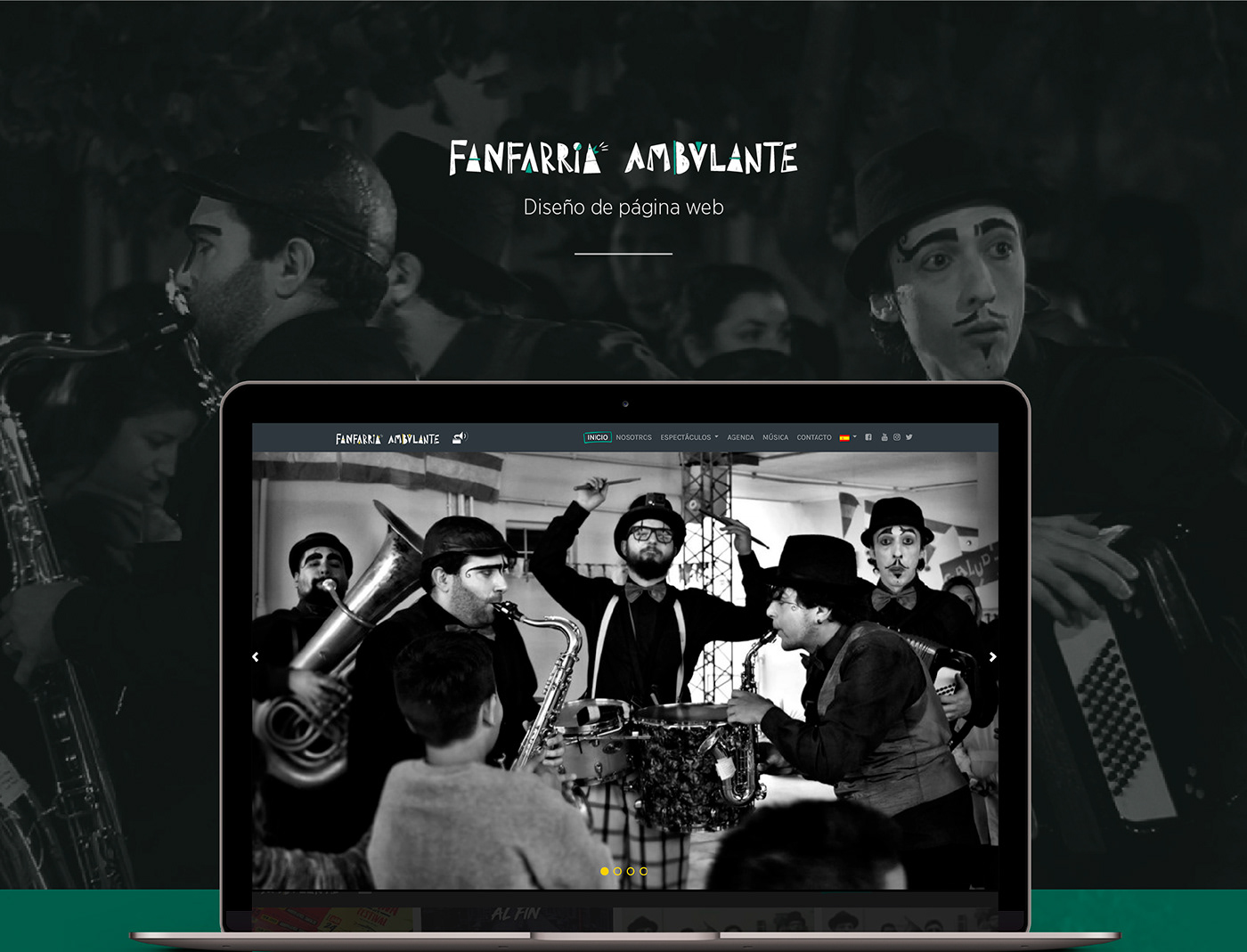 Fanfarria  music Ambulante juego fanfare Webdesign Web