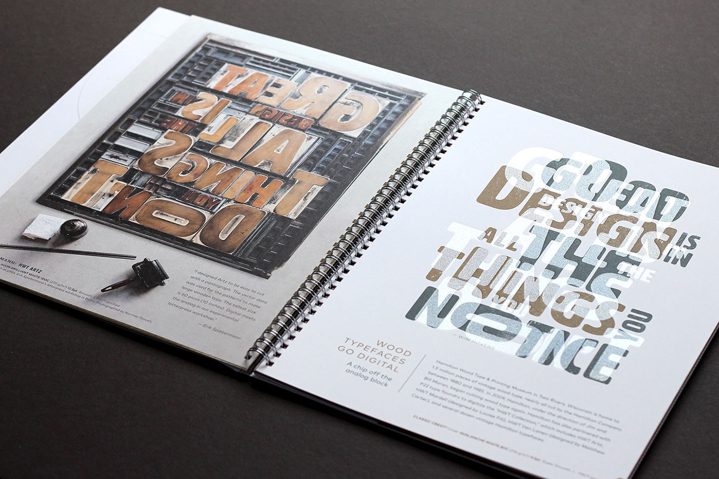 typography   paper promo print analog interactive book