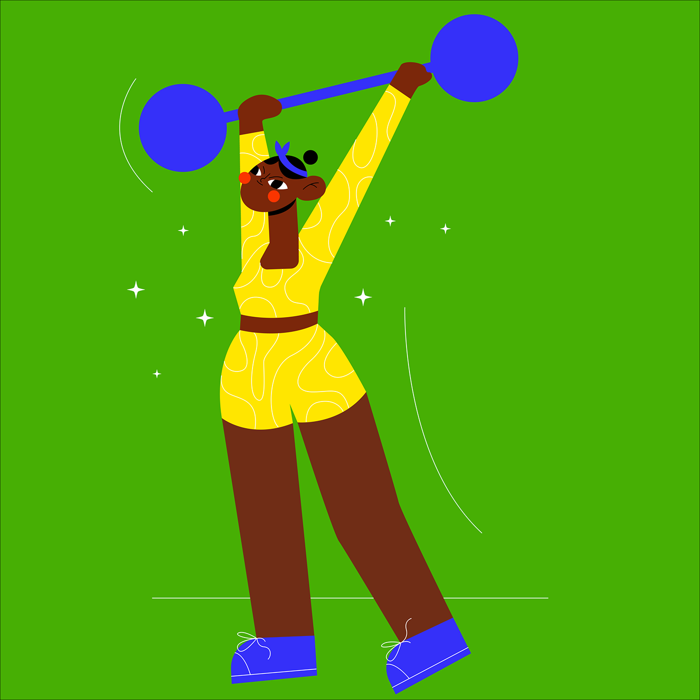 adobe illustrator Advertising  Character design  Crossfit digital illustration explainer video motion design Sports Design sportsman Weightlifting