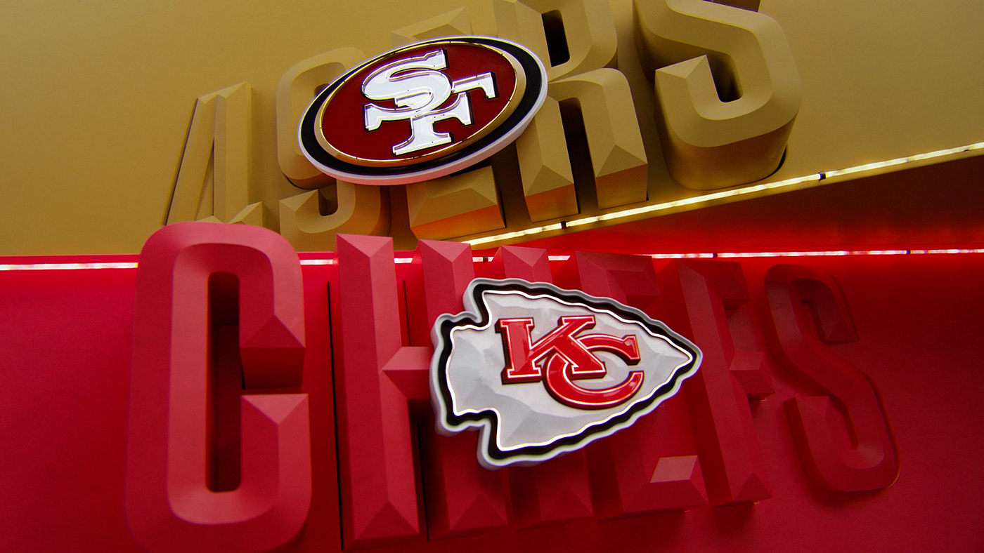 superbowl nfl football Sports Design Chiefs 49ers super bowl chargers branding 