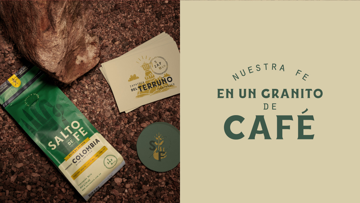 Branding design cave chemex Coffee coffee bag Latin packaging design red stones