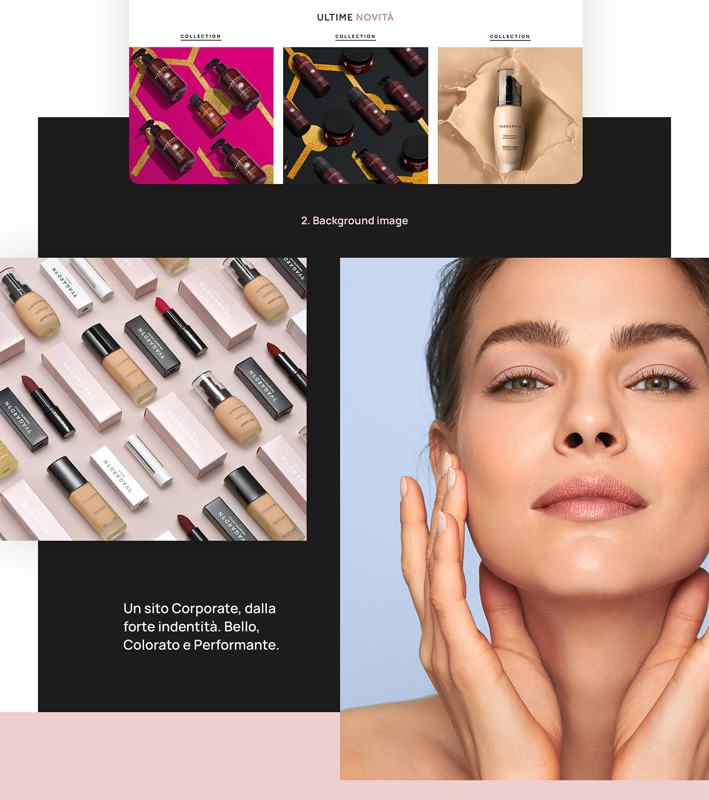 beauty cosmetics makeup ux/ui Web Design  wordpress