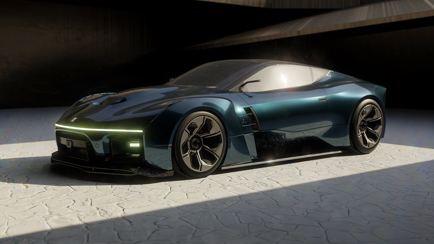 Vehicle automotive   3D Render visualization Rhino product design  3d modeling CGI industrial design 