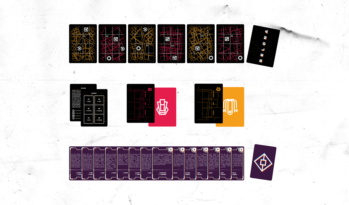 artwork board game branding  card game Cyberpunk Digital Art  graphic design  Packaging