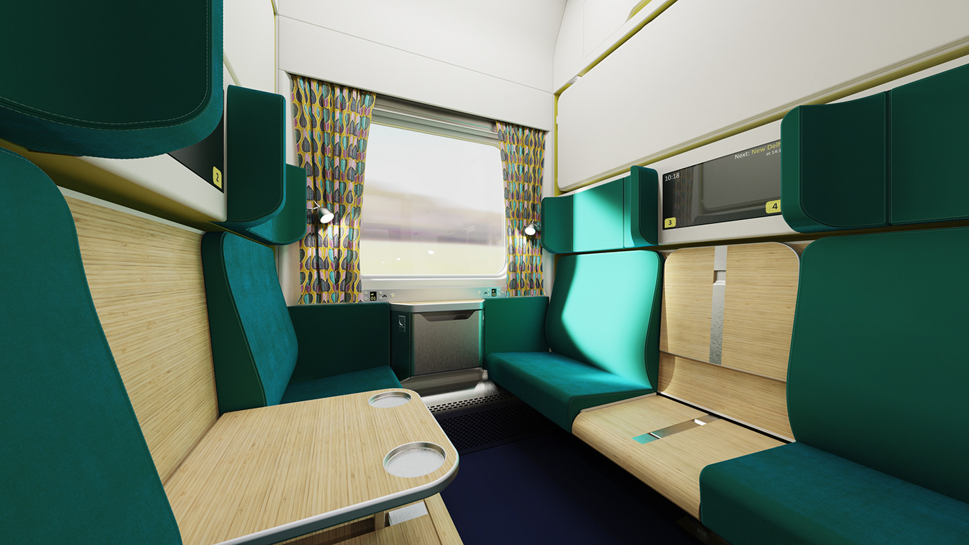 industrial design  interior design  railway Render train Transportation Design visualization