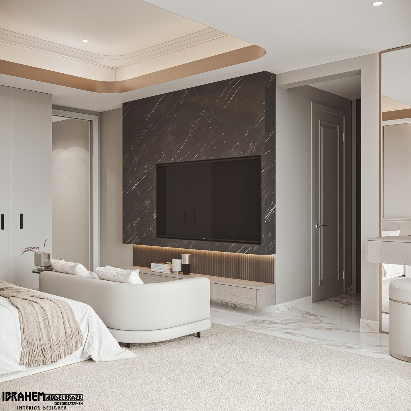 bedroom interior design  visualization Render 3D corona archviz CGI architecture 3ds max