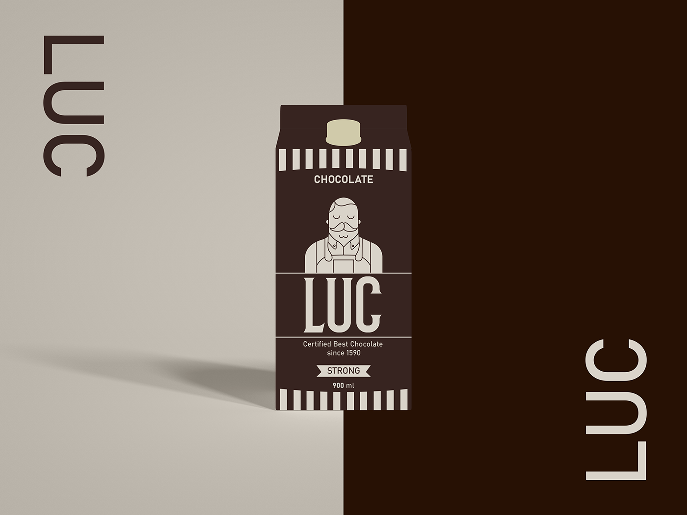 design Packaging milk socola chocolate ILLUSTRATION  chocolate packaging milk packaging logo vector