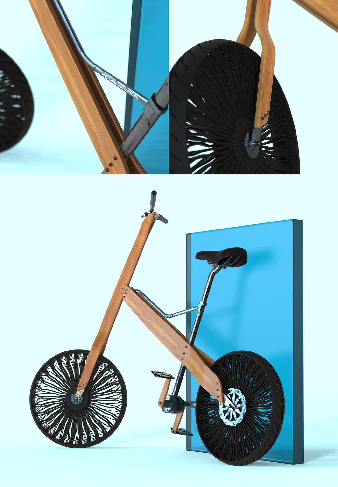 Bike RTA bamboo Urban design concept transportation Bicycle wood eco