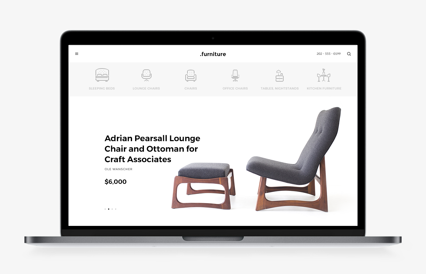 web-design UI-design ux-design furniture e-commerce catalog
