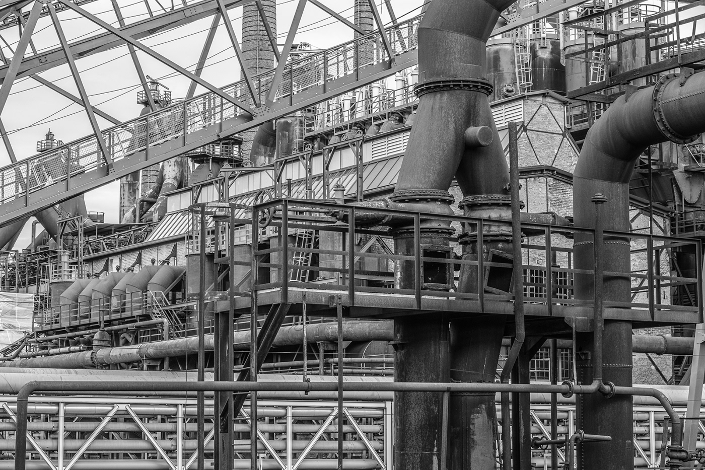 Eisenwerk industriedenkmal Industriefotografie Ironworks Saarland stahlhütte UNESCO weltkulturerbe Black&white schwarz-weiß