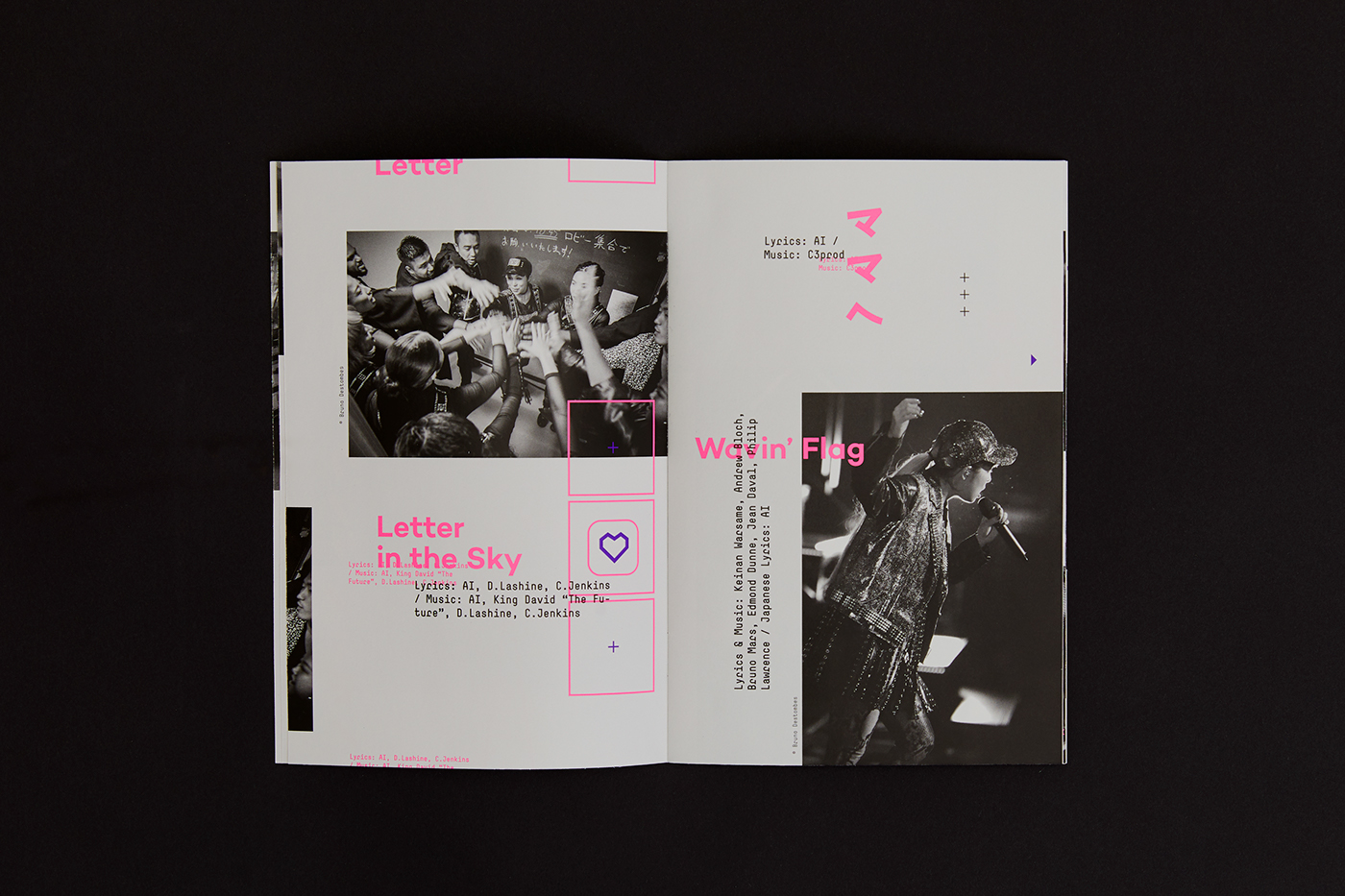 ai japan typography   hip-hop DVD cover disc Booklet fanzine