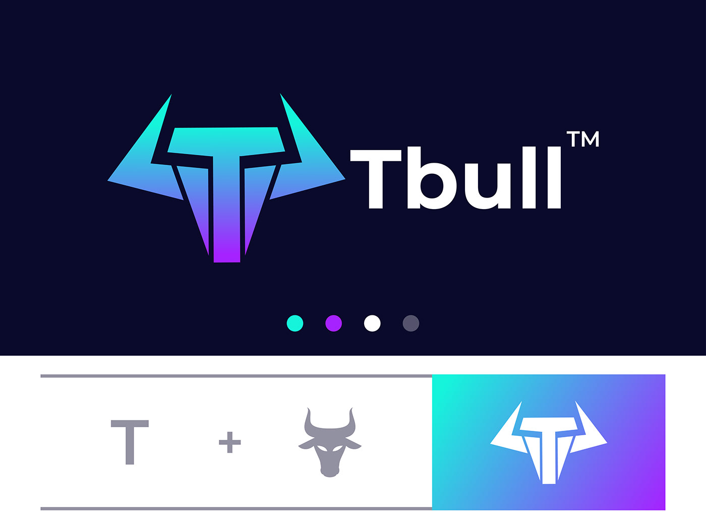 animal Brand Design brand identity bull logo bull logo design Letter T Bull T logo t Logo Design typography   vector