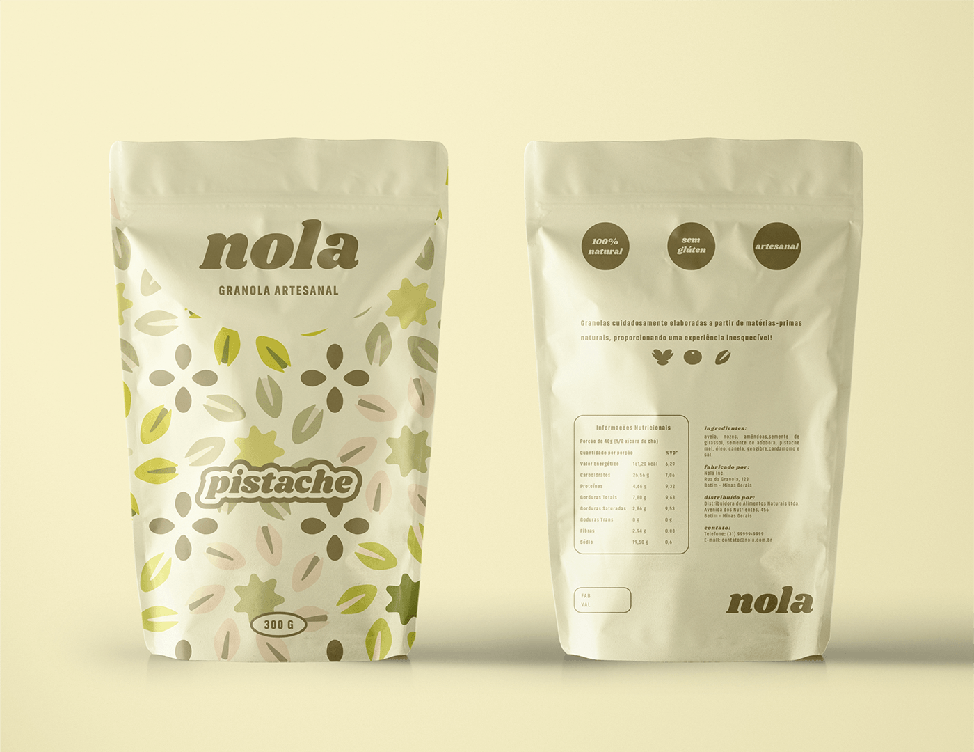 granola Graphic Designer brand identity Food  breakfast Packaging Brand Design Logo Design Cereal organic