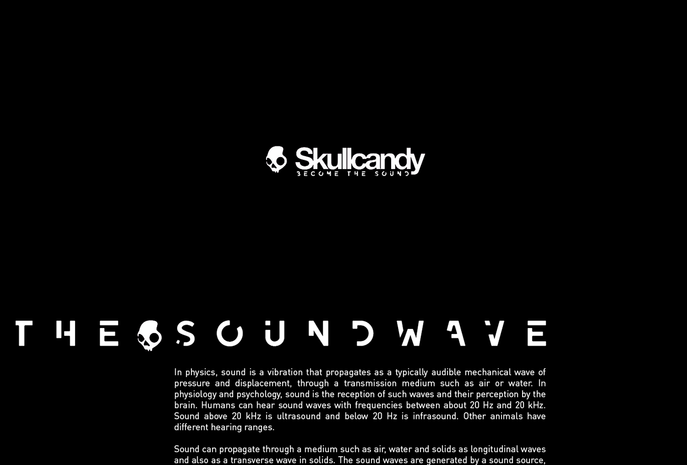 Skullcandy headphones soundwave sound wave inspire stars SYNTH music