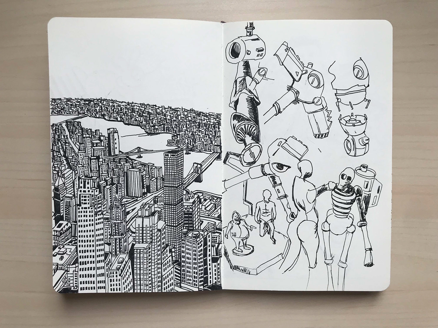 Urban city sketch sketchbook moleskine ILLUSTRATION  Drawing  buildings building ink