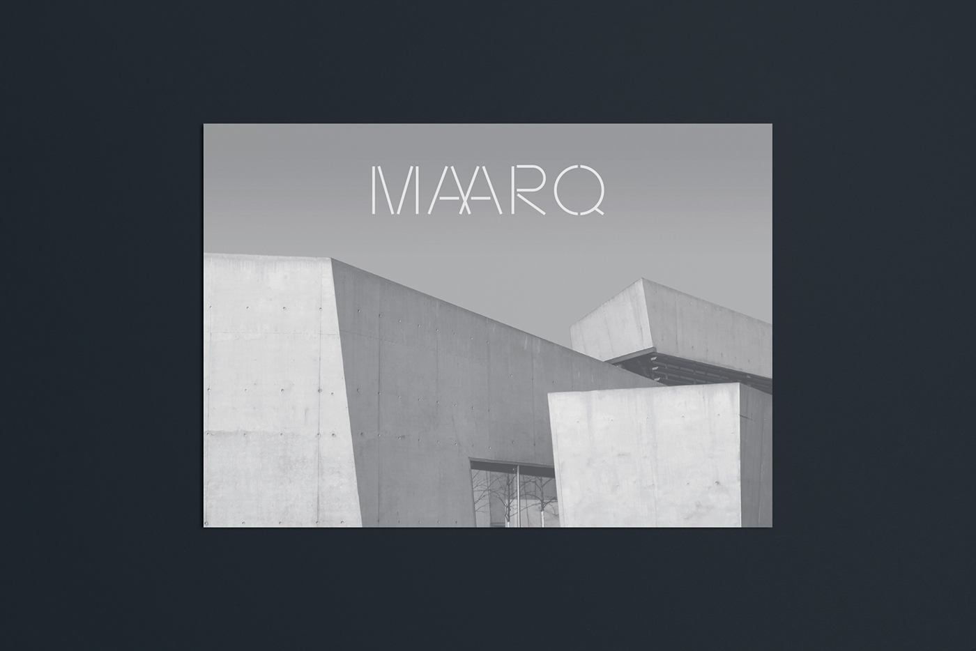architecture brand brand identity branding  logo Logotype MAARQ porto Stationery visual identity