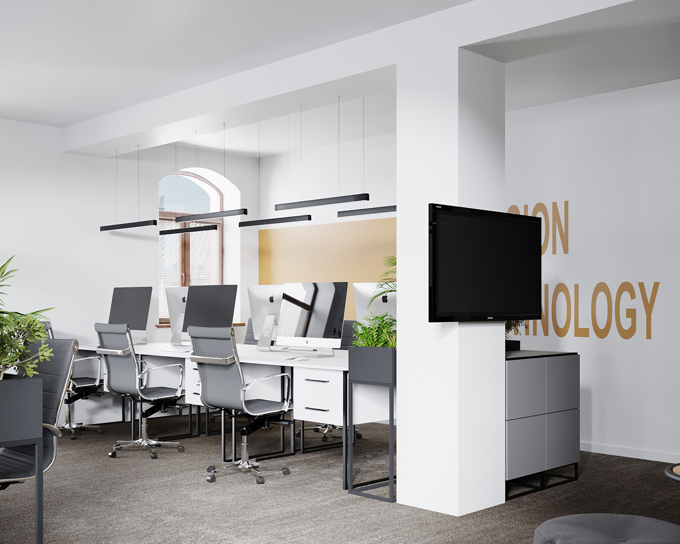 3ds max architecture commercial design Interior interior design  modern Office Design Office interior Render visualization