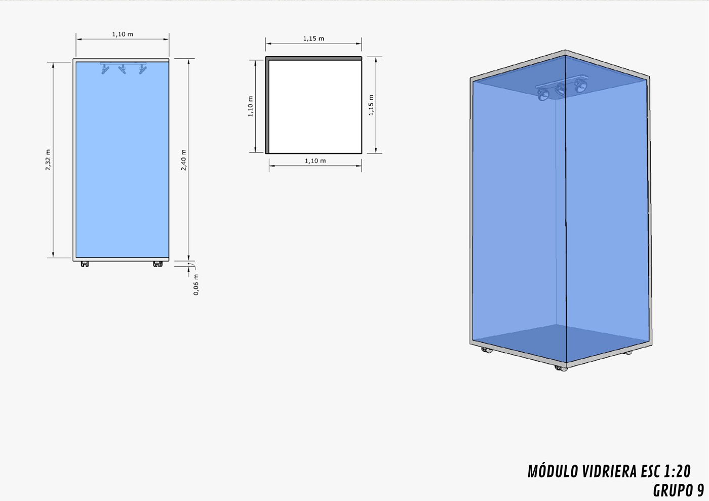 diseño Diseño 3D Rhino Render proyecto Diseño Comercial Interiorismo Diseño de Interiores 3D vidrieras comerciales