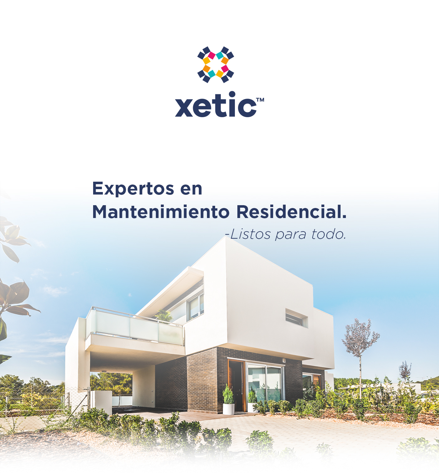 Web mexico Residencial hogar home garden app brand color blue