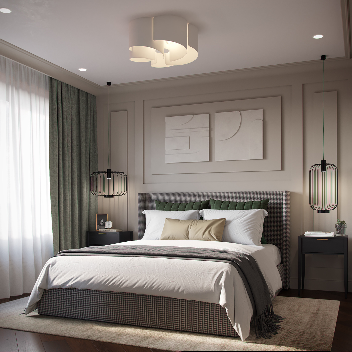 3D 3ds max bedroom design CGI corona design Interior interior design  Render visualization