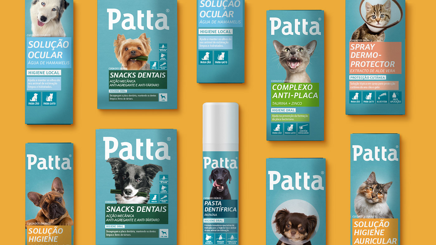packaging design brand identity pharmacy pets private brand print Retail Daymon design Portugal own brand