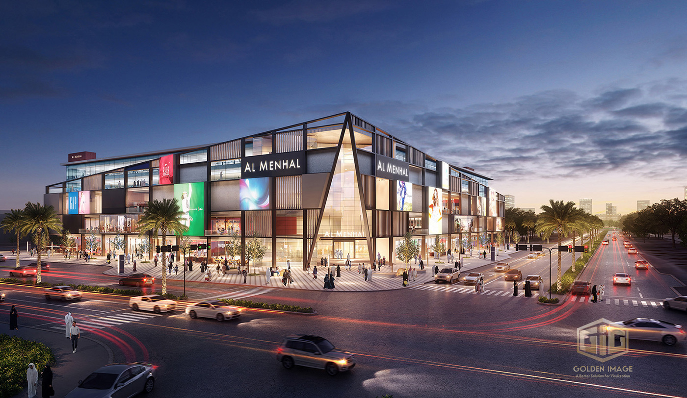 architecture mall Shopping Centre visualization rendering art design