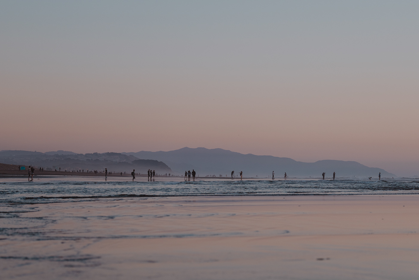 People at the beach (California) by Kathy Gomez Photography