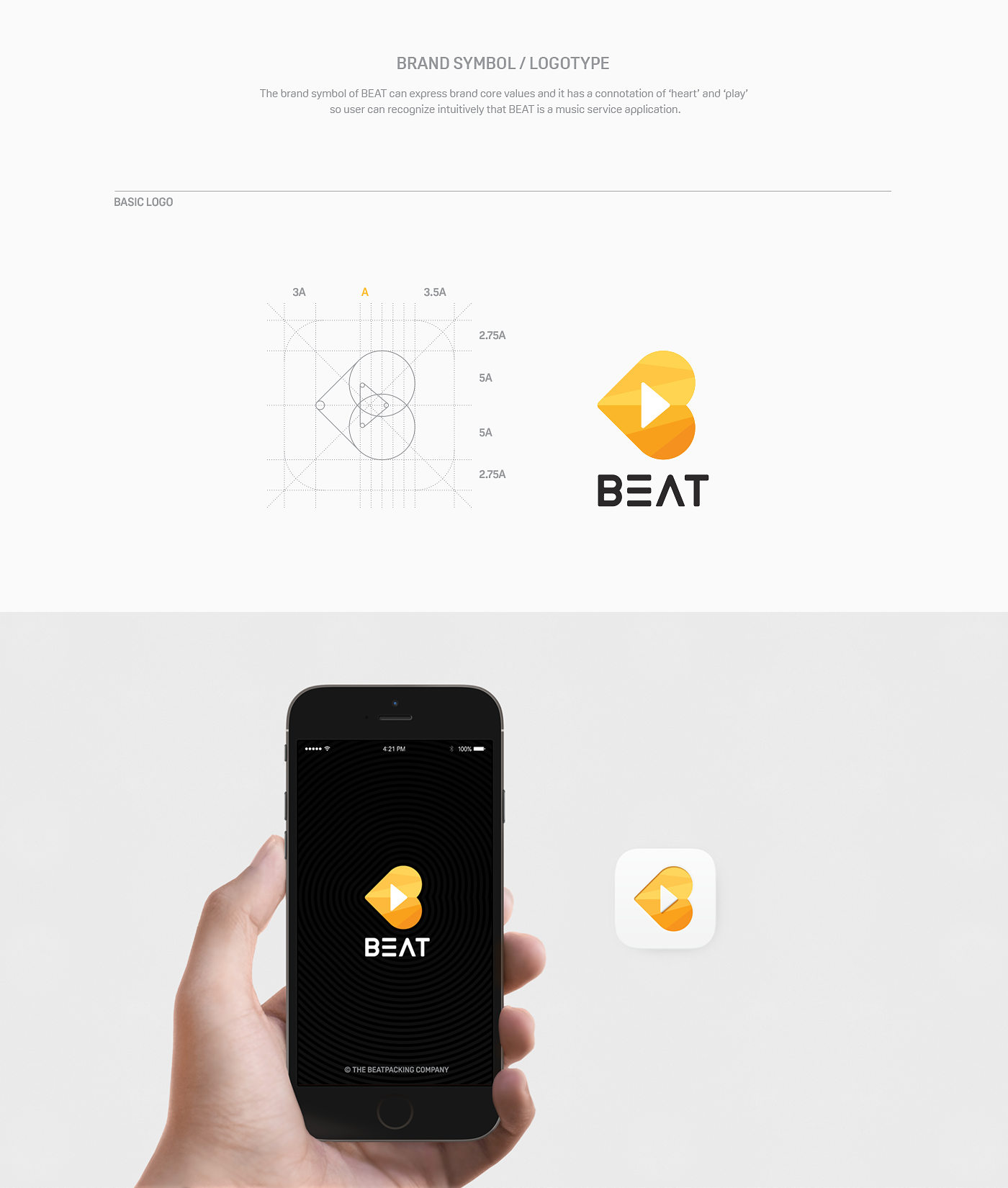 BEAT PlusX identity graphic UI flexible brand brandidentity