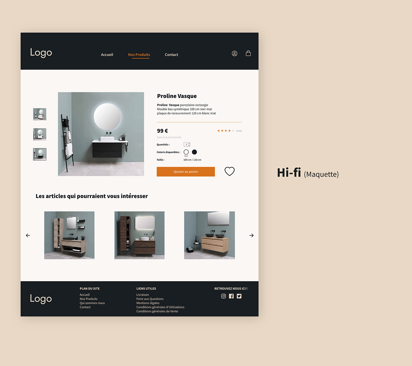 furniture design  Interior low fidelity moodboard page product UI/UX user experience ux UX design wireframe
