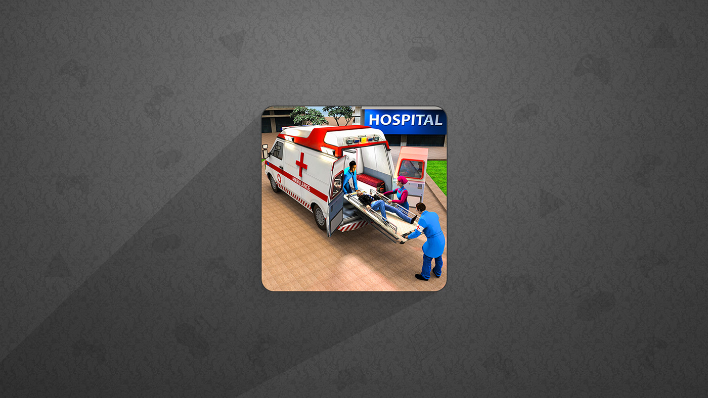 rescue doctor game mobile game ambulance Scene Making Renders Screenshots