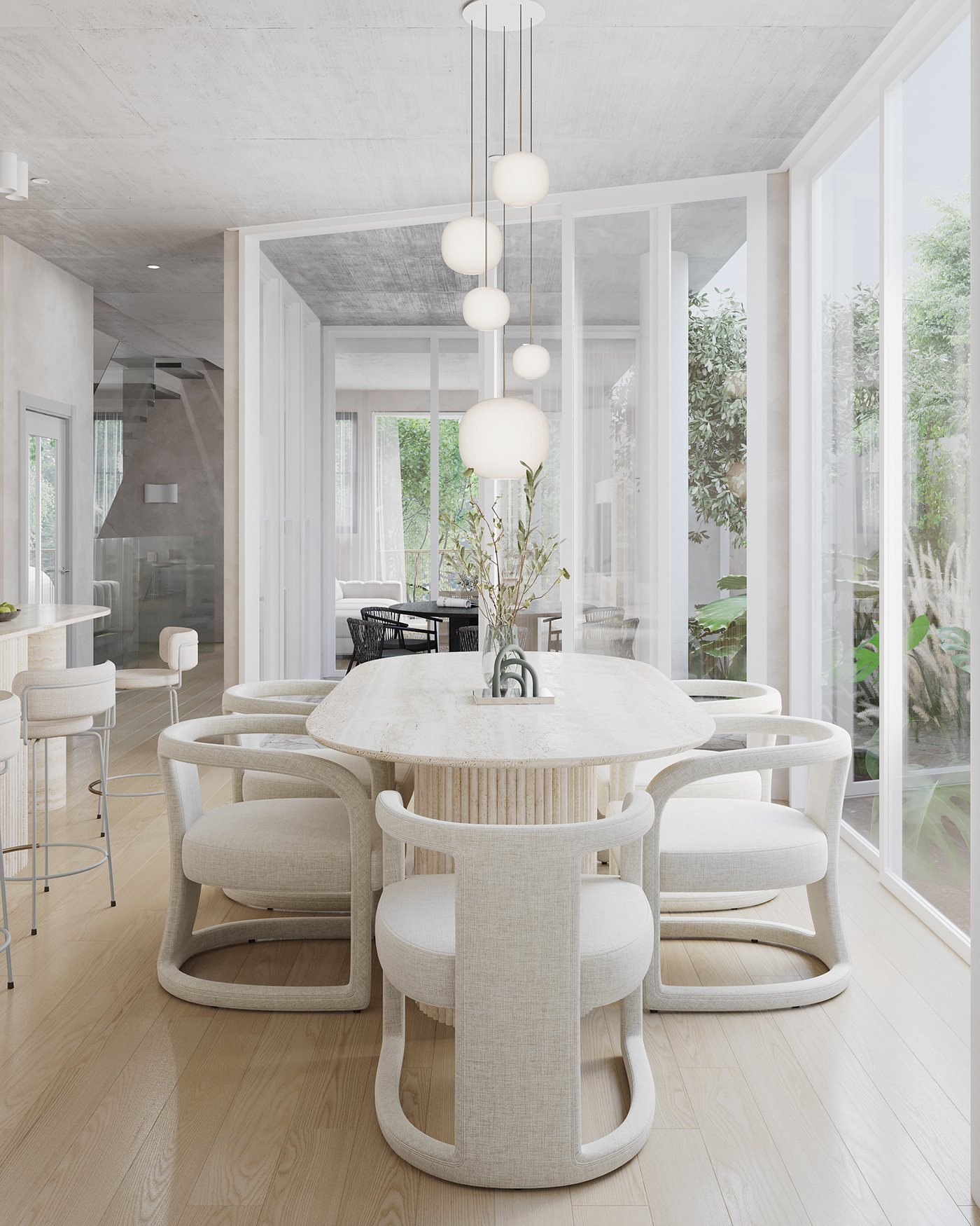interior design  3D Visualization rendering CGI archviz Interior kitchen design visualization Render architecture