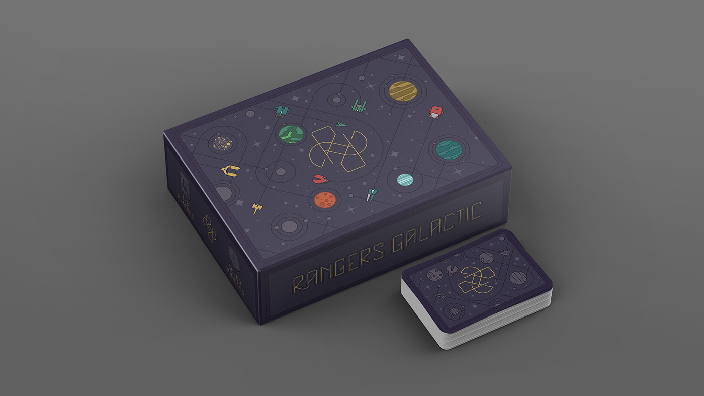 Scifi sci-fi ILLUSTRATION  game cards board game card game typography   graphic Packaging