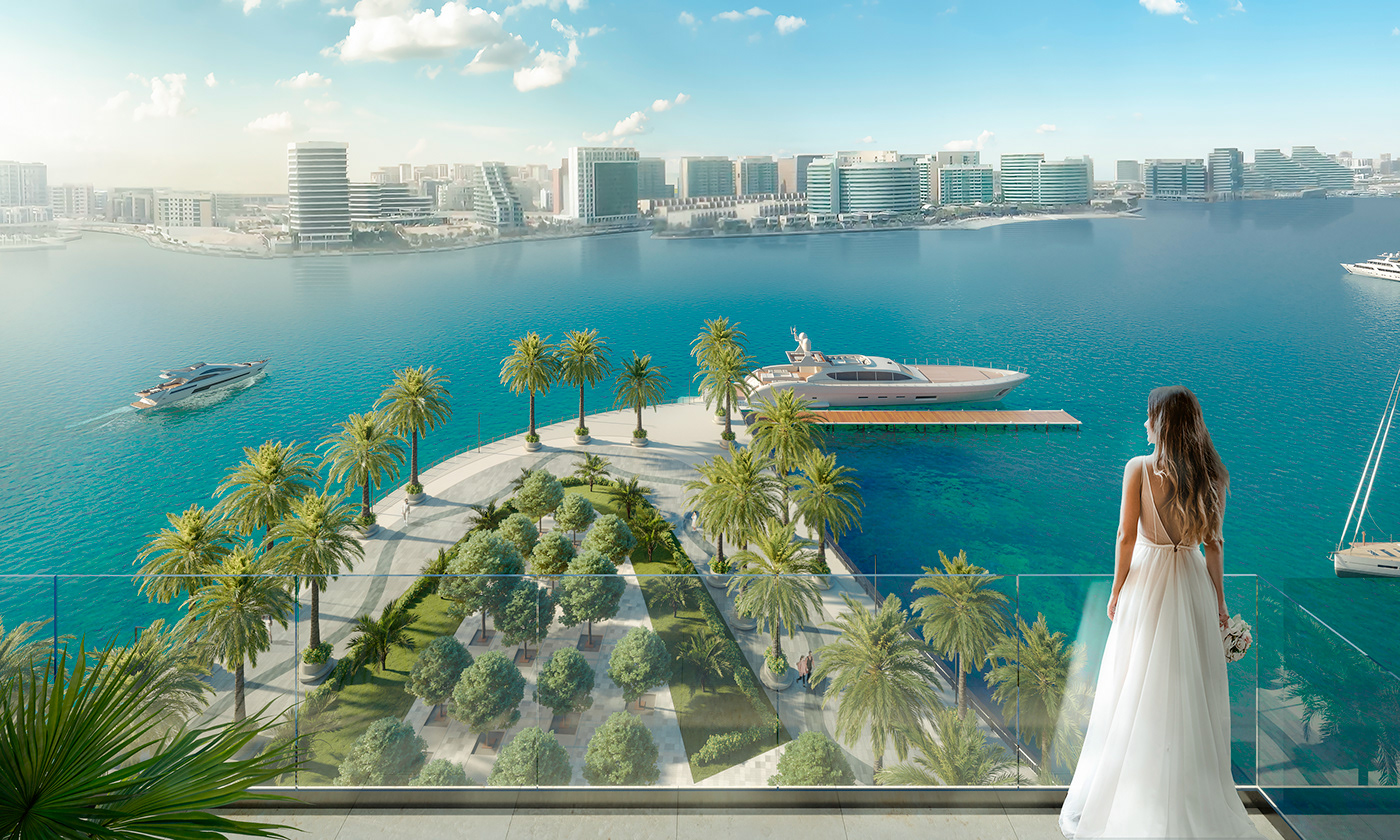 Render 3D design Social Media Design residential exterior visualization modern architecture UAE