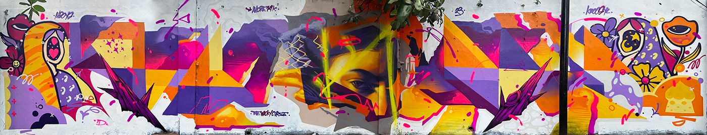 Graffiti Street Art  art painting   Mural mural art artwork Collaboration