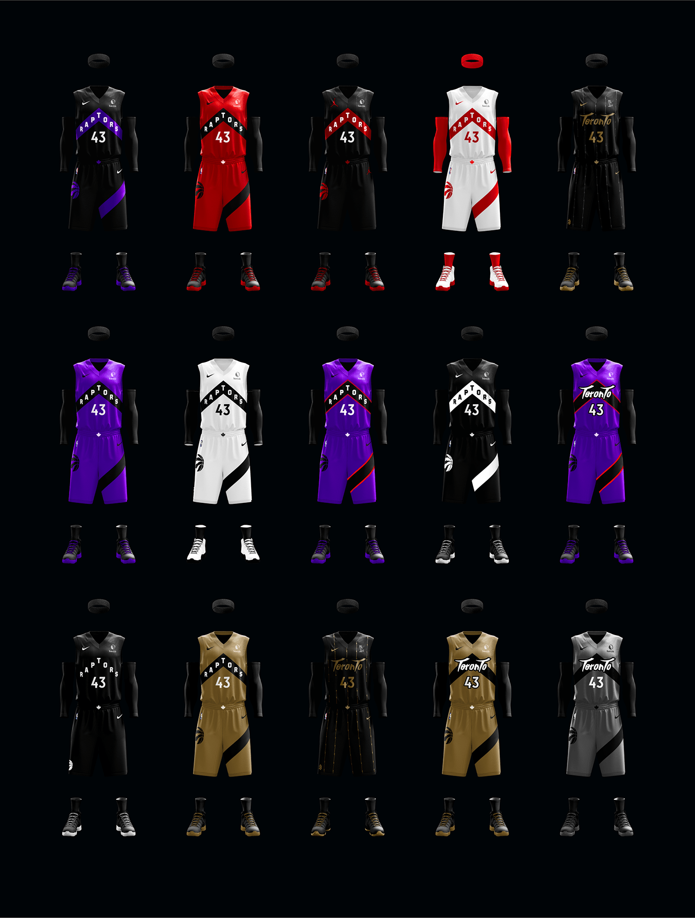 apparel art direction  Canada graphic design  Jersey Design NBA raptors Sports Design Toronto Toronto Raptors
