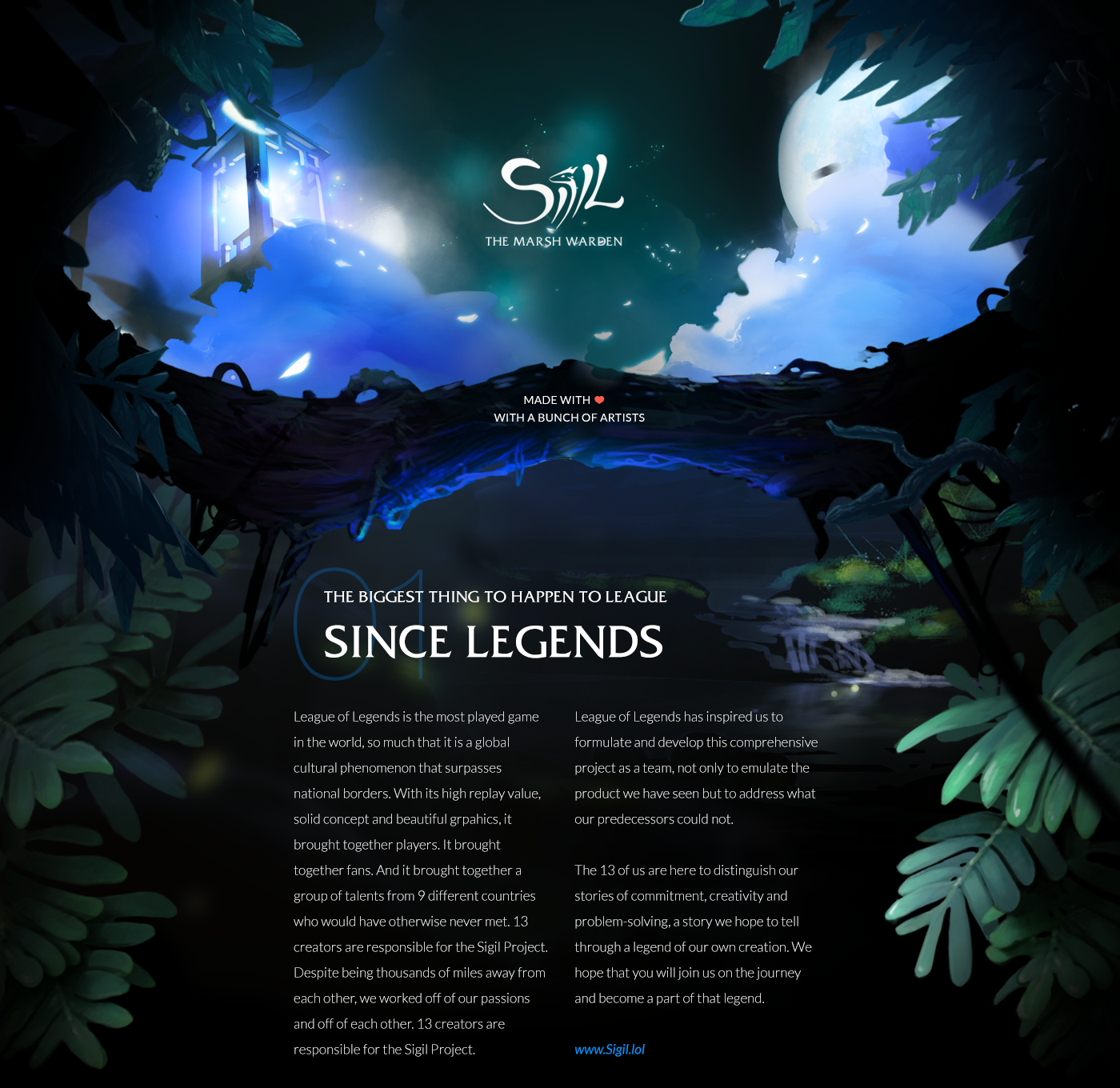sigil champion league of legends Character concept fireflies frog lizzard interactive 3D environment teaser video DOTA RIOT GAMES