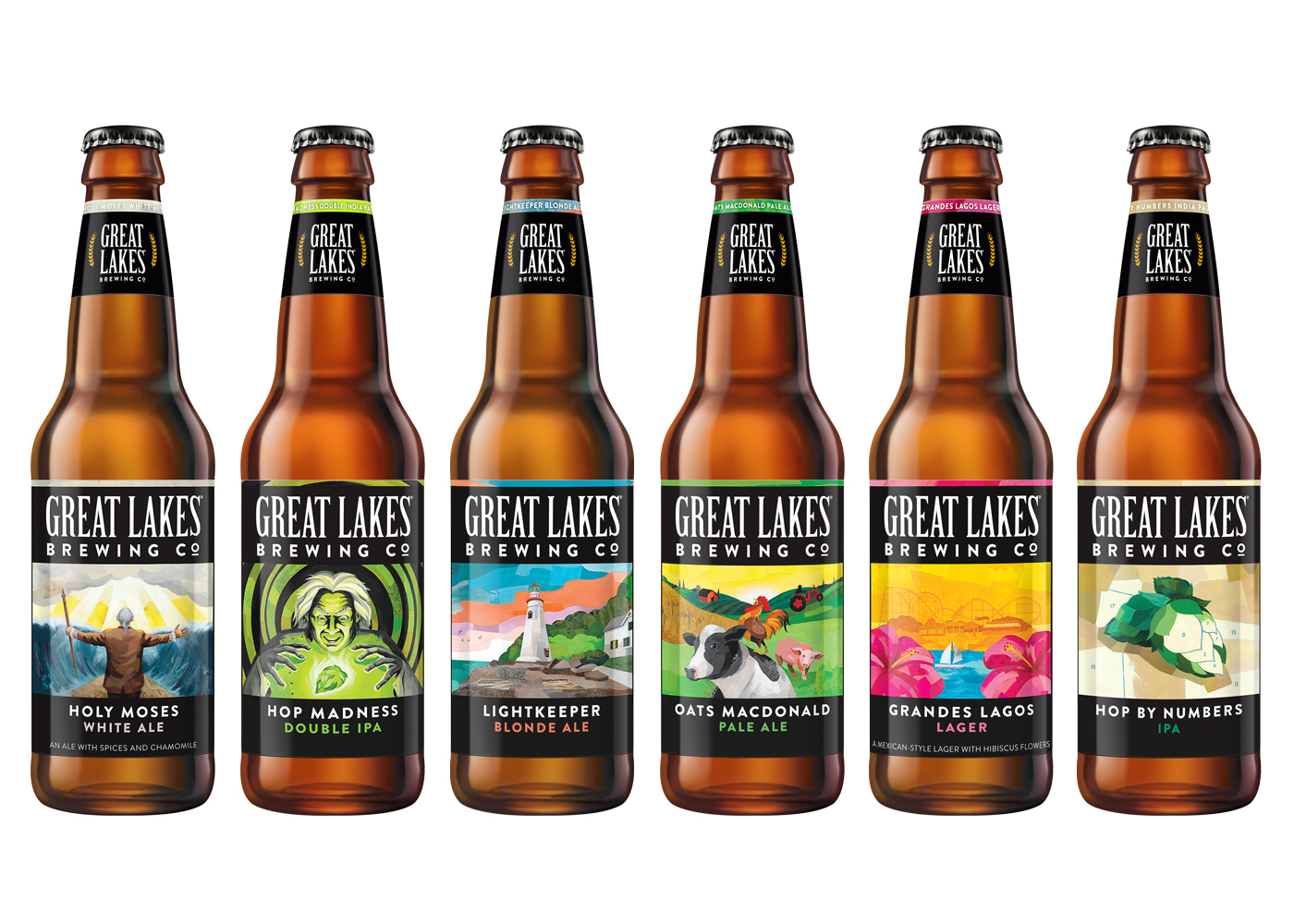 darren booth glbc Great Lakes Brewing Cleveland Ohio Cleveland label art Be...