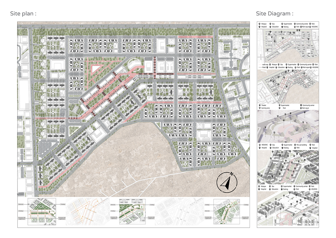 architecture Refugees Syria architectural design visualization 3D Render archviz exterior War
