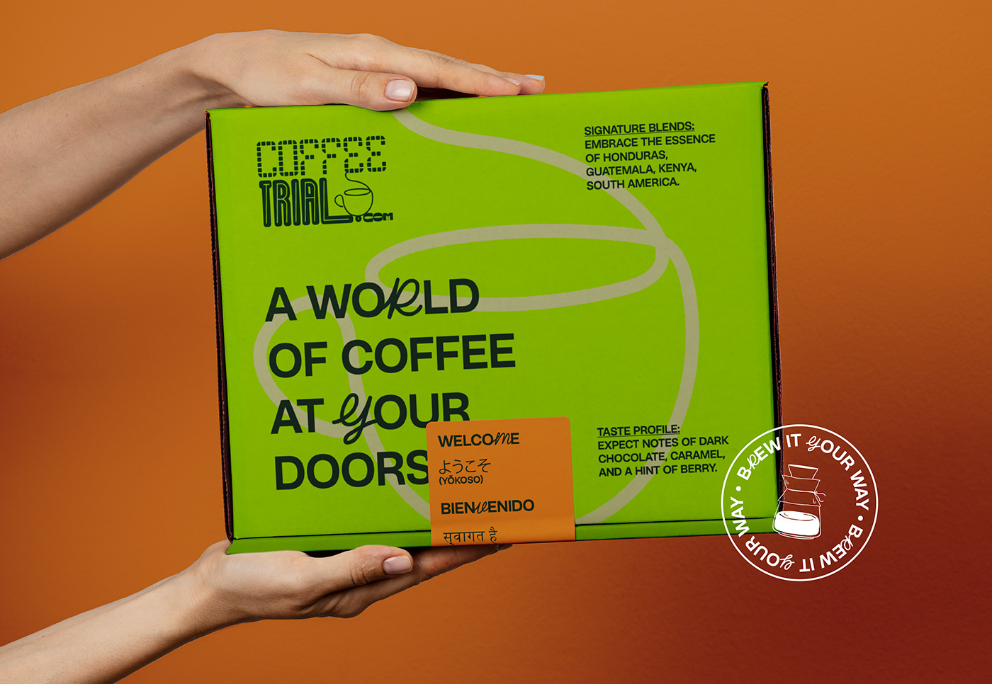 design Coffee coffee shop Logo Design gif Packaging International beverage Retro
