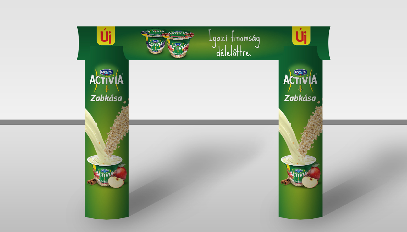 Danone pos activia decoration retouching  digital photography  retouch campaign & strategy Event