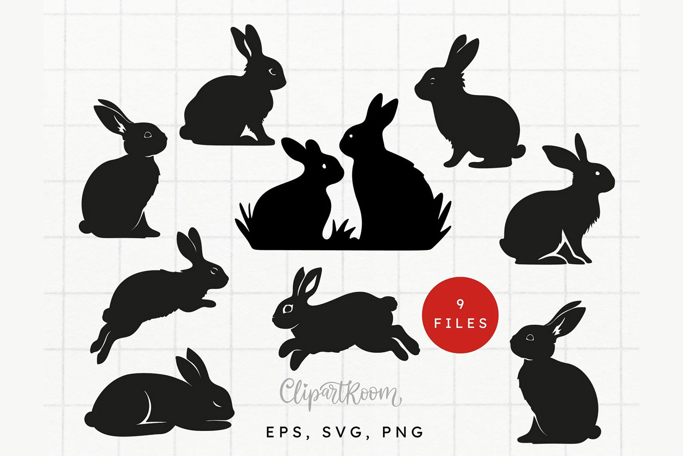 Easter bunny easter rabbit bunny rabbit Silhouette svg animal Holiday spring cricut