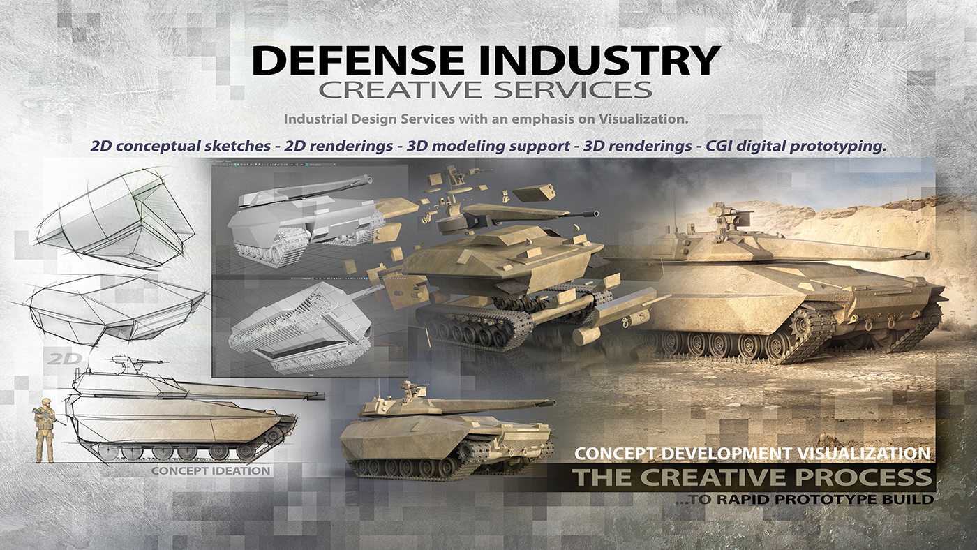concept art defense keyshot army Autonomous unmanned vehicle CGI ai MUMT RCV